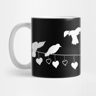 Bird Sparrow With Heart Bird Lover Gift Mug